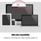 thumbnail image 3 of Cubierta para cámara web compatible con computadoras, portátiles y teléfonos inteligentes, cubierta deslizante de protección de privacidad, de metal, ovalada (6 piezas), 3 of 8