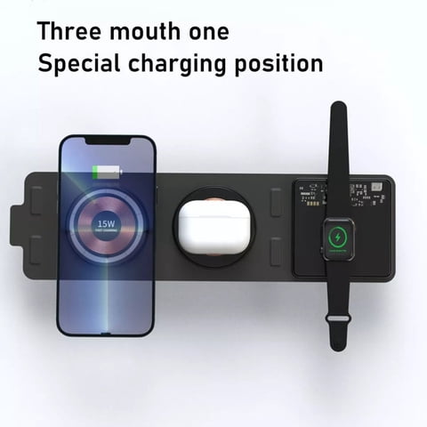 Genérico - Cargador Plegable 3 En 1 Portatil Banda Inalambrico Lau