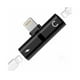 thumbnail image 1 of Adaptador Lightning Para Cargar Y Audifonos 2 En 1 iPhone Negro, 1 of 2