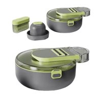 Total Click - Cortador Picador De Verduras 13 En 1 Con Accesorios Redondo