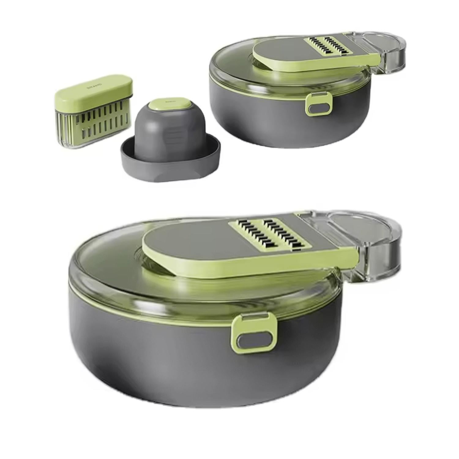 Genérico - Cortador Picador De Verduras 13 En 1 Con Accesorios Redondo