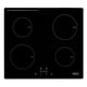thumbnail image 1 of Encimera Eléctrica De Inducción 4P Vidrio Templado Negra, 1 of 1