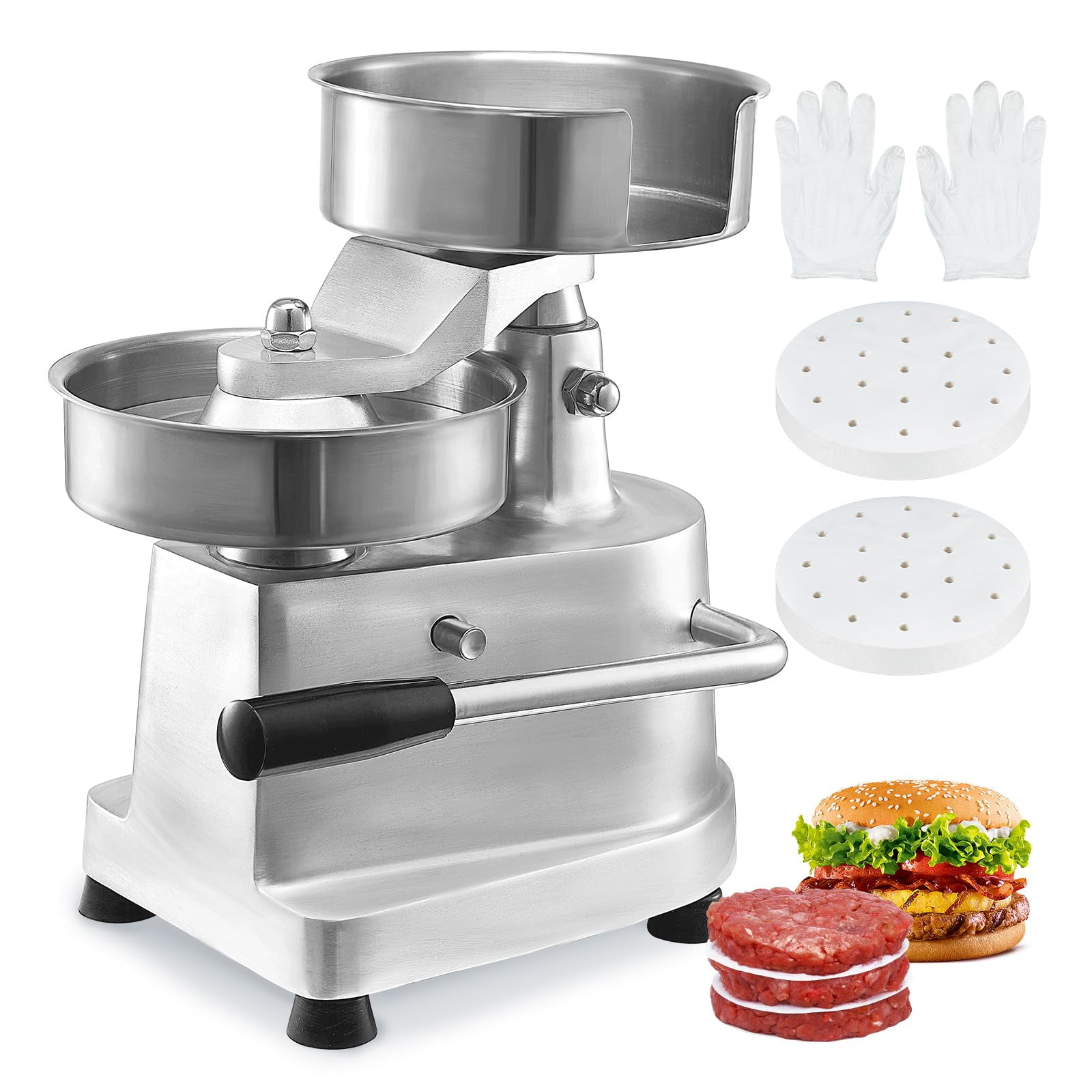 Máquina Para Hacer Hamburguesas Vevor Commercial Para Hacer Hamburguesas De Ternera, 150 Mm