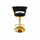thumbnail image 3 of Taburete Queen Velvet Elegante Terciopelo Ajustable Negro, 3 of 7