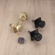 thumbnail image 5 of Manijas de puerta NCSEN Pack de 6 en oro cepillado sin cerradura, 5 of 6