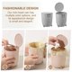 thumbnail image 5 of Cubo de Basura de Escritorio Uxcell con Tapa, Pequeño Cubo de Basura - Diseño de Bloqueo de Olores de Apertura a Presión, Plástico PP Duradero para Dormitorio/Oficina/Cocina, Gris, 5 of 7