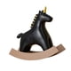 thumbnail image 3 of Figura Artística Caballo Mecedora Resina Negro L, 3 of 3