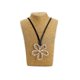 thumbnail image 1 of Collar Largo De Gamuza Flor Minimalista Mujer Boho - 38 Cm plateado 43, 1 of 4
