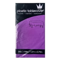 Generic - Mantel Desechable De Plástico Rectangular De 137 Cm X 274 Cm, Color Morado