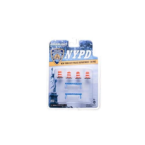 Set de accesorios Serie 1 NYPD para autos a escala 1/64 Greenlight