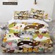 thumbnail image 1 of v1001 Bed Sheets Cartoon Animals Duvet Cover Set Bee Bears Rabbits Cute Pattern Comforter Cover With Pillowcase King Queen Full Size For Kid Girl 3-Piece Bedding Set (1 Duvet Cover + 2 Pillow Shams) B, 1 of 5
