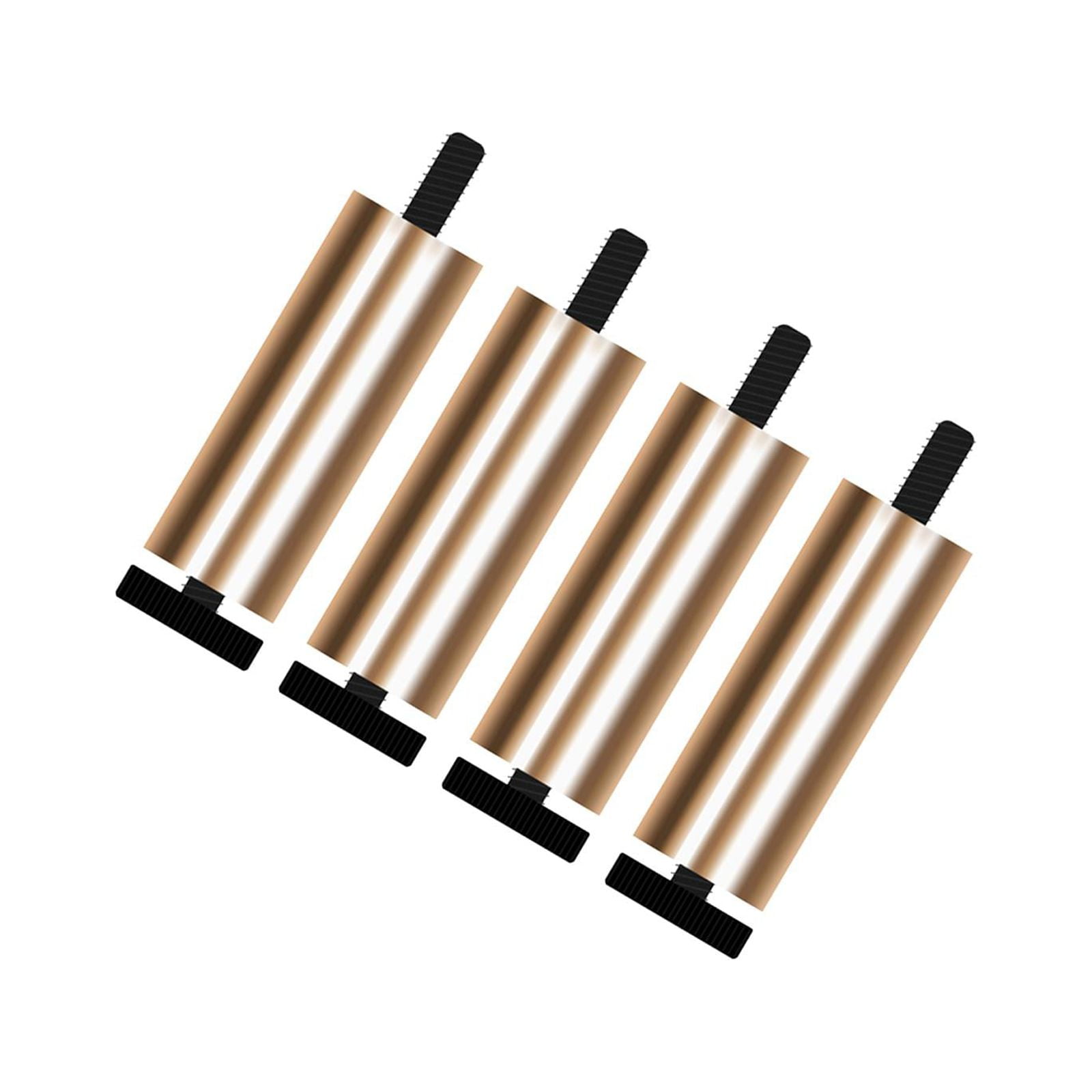Magideal - 4x Pies De Sofá Patas De Muebles De Metal Multiusos Estilo Moderno Y Resistente Patas De Sofá De Repuesto Para Librerías Asientos De Amor Armario Cama , Oro 12cm