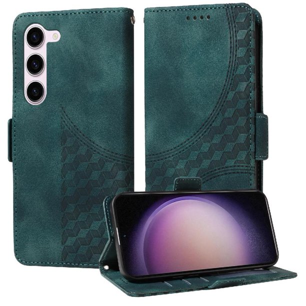 Carcasa FOXDOCK Samsung Galaxy S23 de cuero PU, diseño acolchado clásico, protección contra caídas y rayones