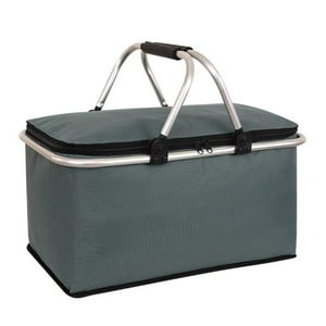 Auckland Outdoor - Bolso Termico Plegable Gris Cooler Canasta Picnic