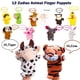 thumbnail image 2 of Huevos de Pascua con títeres de dedo de animales mini de peluche, paquete de 12, 2 of 9