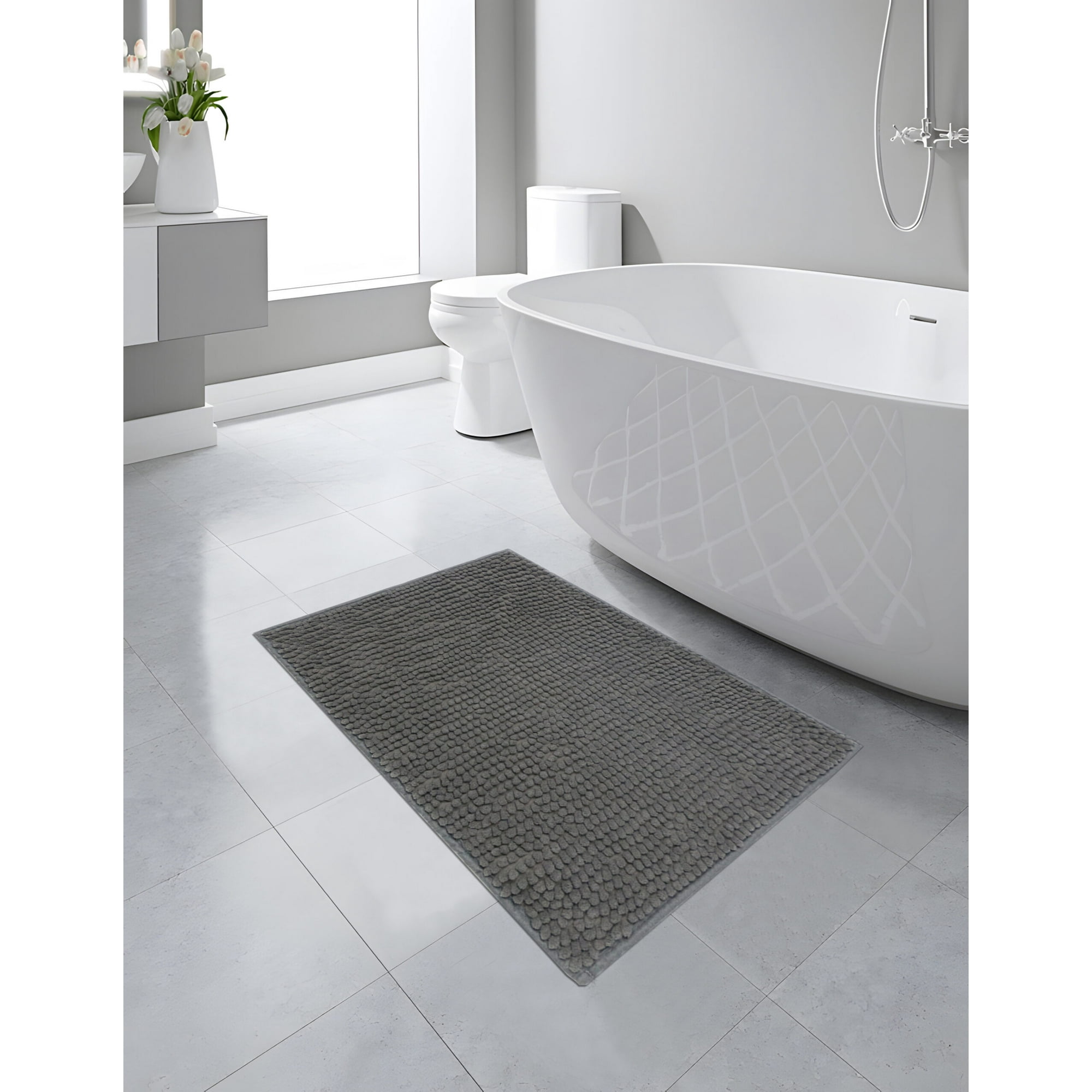 Zahr - Alfombra De Baño Punto Antidelizante Colores