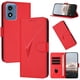 thumbnail image 1 of Funda Cartera Fibra de Carbono para Motorola MOTO G Play 4G 2024 con Soporte y Cierre Magnético Rojo, 1 of 6
