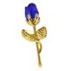 thumbnail image 2 of Rosa De Cristal, Regalo De Flores, Regalo De Boda, Navidad, Romántico, Para Mujer, Su Abuela, Dorado, Azul, 2 of 5