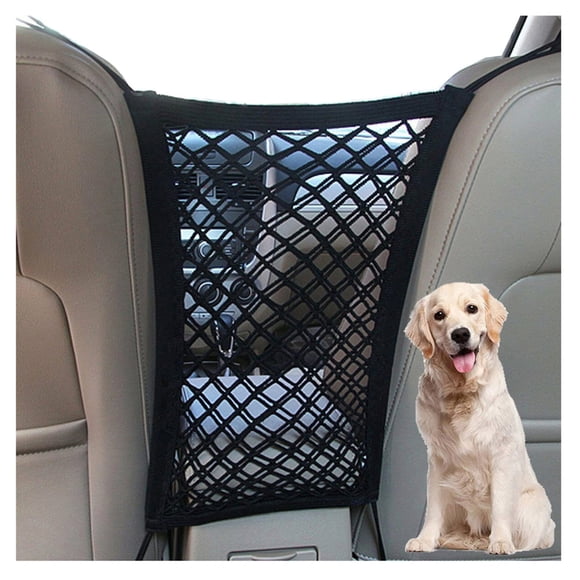 Barrera Para Coche Dog Con Organizador De Malla De Seguridad Para Automóviles