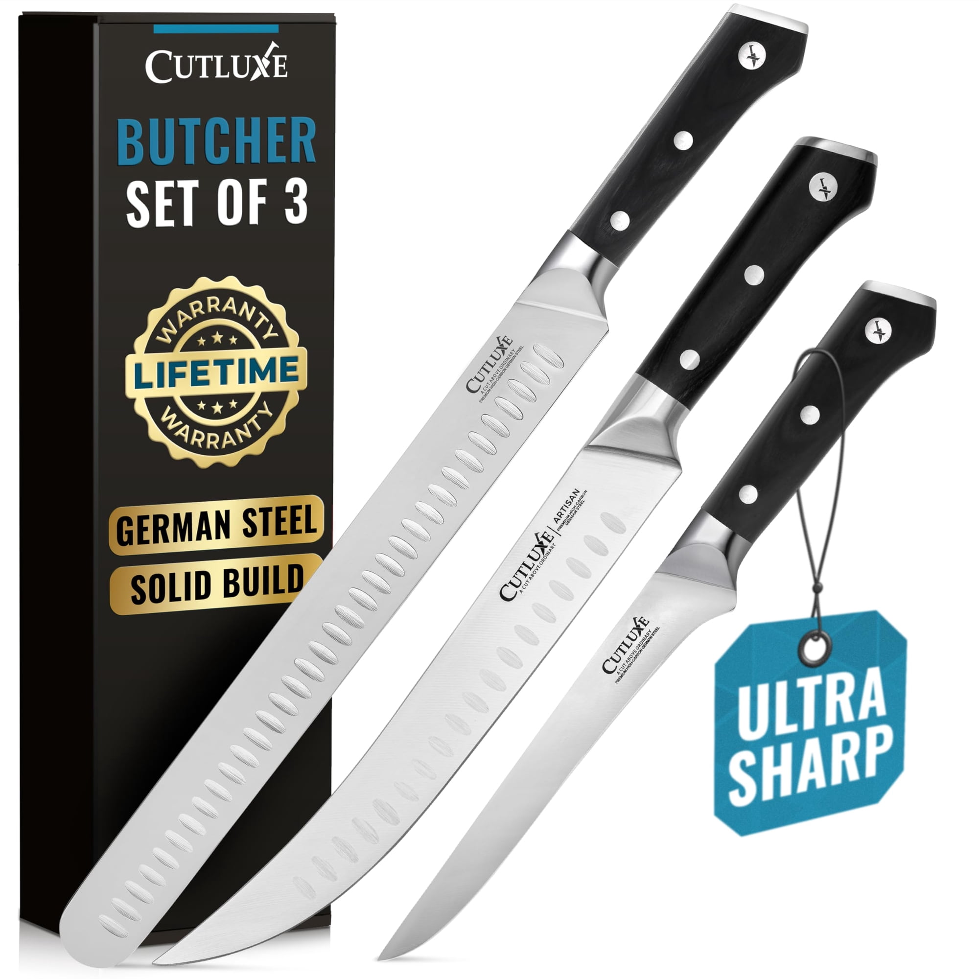 Juego De Cuchillos De Carnicero Cutluxe Bbq Brisket, Para Romper Y Deshuesar