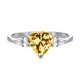 thumbnail image 1 of Anillos de Compromiso de Moissanita de 2 Uds para Mujer de Plata Esterlina Anillo de Promesa Aniversario Corte Corazón Color D VVS1 Anillos de Moissanita Anillos de Diamante con Certificado, 1 of 9
