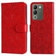 thumbnail image 5 of Funda tipo cartera FOXDOCK para Vivo V30 Lite 5G , diseño girasol en relieve, cuero PU, cierre magnético, soporte y tarjetero, 5 of 5