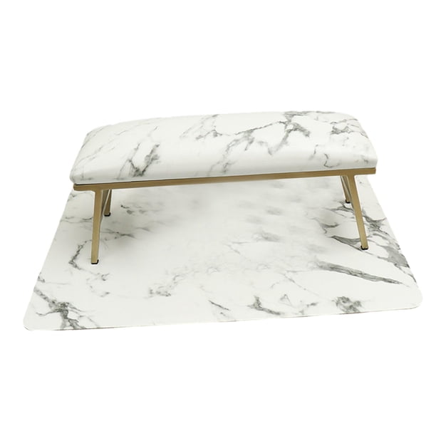 Conjunto de Cojín y Tapete para Uñas, Herramientas para Embellecer tus Uñas, Soporte Ergonómico para Muñecas, Almohadilla Acolchada para el Brazo, Imitación porcelana