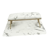 Magideal - Conjunto De Cojín Y Tapete Para Uñas, Herramientas Para Embellecer Tus Uñas, Soporte Ergonómico Para Muñecas, Almohadilla Acolchada Para El Brazo, Imitación Porcelana