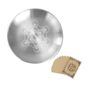 Bothyi - Plato De Altar De Acero Inoxidable Para Rituales, Oración, Ofrenda, Estilo C