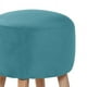 thumbnail image 2 of Pouf Nantes Tela Velvet Turquesa, 2 of 3