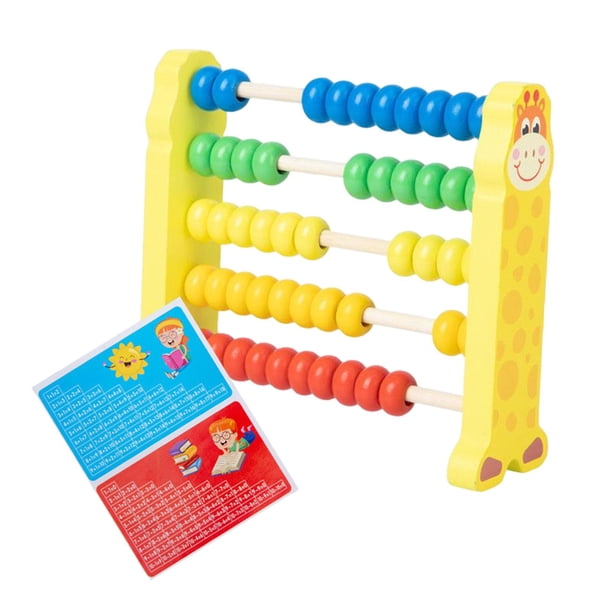 Juguete de juego de matemáticas con marco de de madera Montessori con de varios colores que cuenta educativo para regalos de vacaciones Ciervo