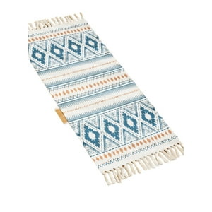 Decoideasemi - Bajada De Cama Alfombra De Lino 60 X 130 Cm