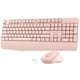 thumbnail image 1 of Combo Teclado Y Ratón Inalámbricos Rosa 2 4ghz Silencioso, 1 of 9