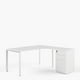 thumbnail image 3 of Lateral c/cajonera para Escritorio Space 50x90 Blanco, 3 of 4