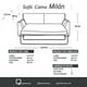 thumbnail image 4 of Sofa Cama Milan 2Pl Con Resortes Pocket Lino Gris Claro, 4 of 5