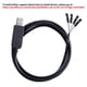 thumbnail image 2 of Adaptador USB a TTL DTECH 1,8 m 3,3 V PL2303 Negro, 2 of 7