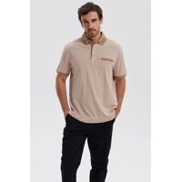 Fashionspark - Polera Hombre Botón Beige