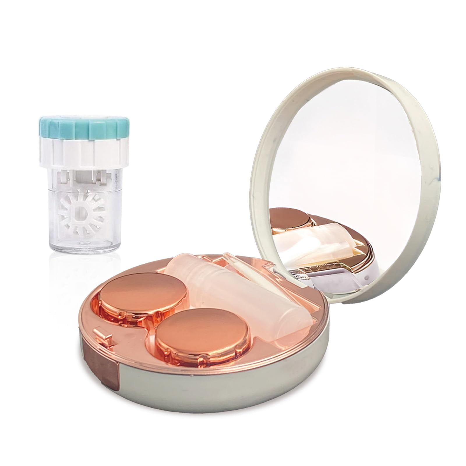 Estuche Para Lentes De Contacto/kit De Viaje Dr.semeli Con Arandela Limpiadora