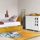 thumbnail image 2 of Comoda Mudador Provence Slim 5 Cajones Puerta - Barra Colgador Blanco Miel, 2 of 5