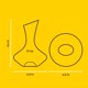 thumbnail image 2 of Decantador de vino JoyJolt Lancia Crystal, aireador de 1200 ml (40 fl.oz), 2 of 7