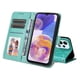 thumbnail image 4 of Funda tipo cartera FOXDOCK para Samsung Galaxy M23 5G , diseño girasol en relieve, cuero PU, cierre magnético, soporte y tarjetero, 4 of 5