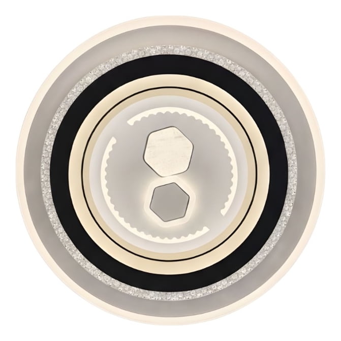 Genérico - Lámpara Techo Plafón Circular Elegante Moderno Anillos Jhn