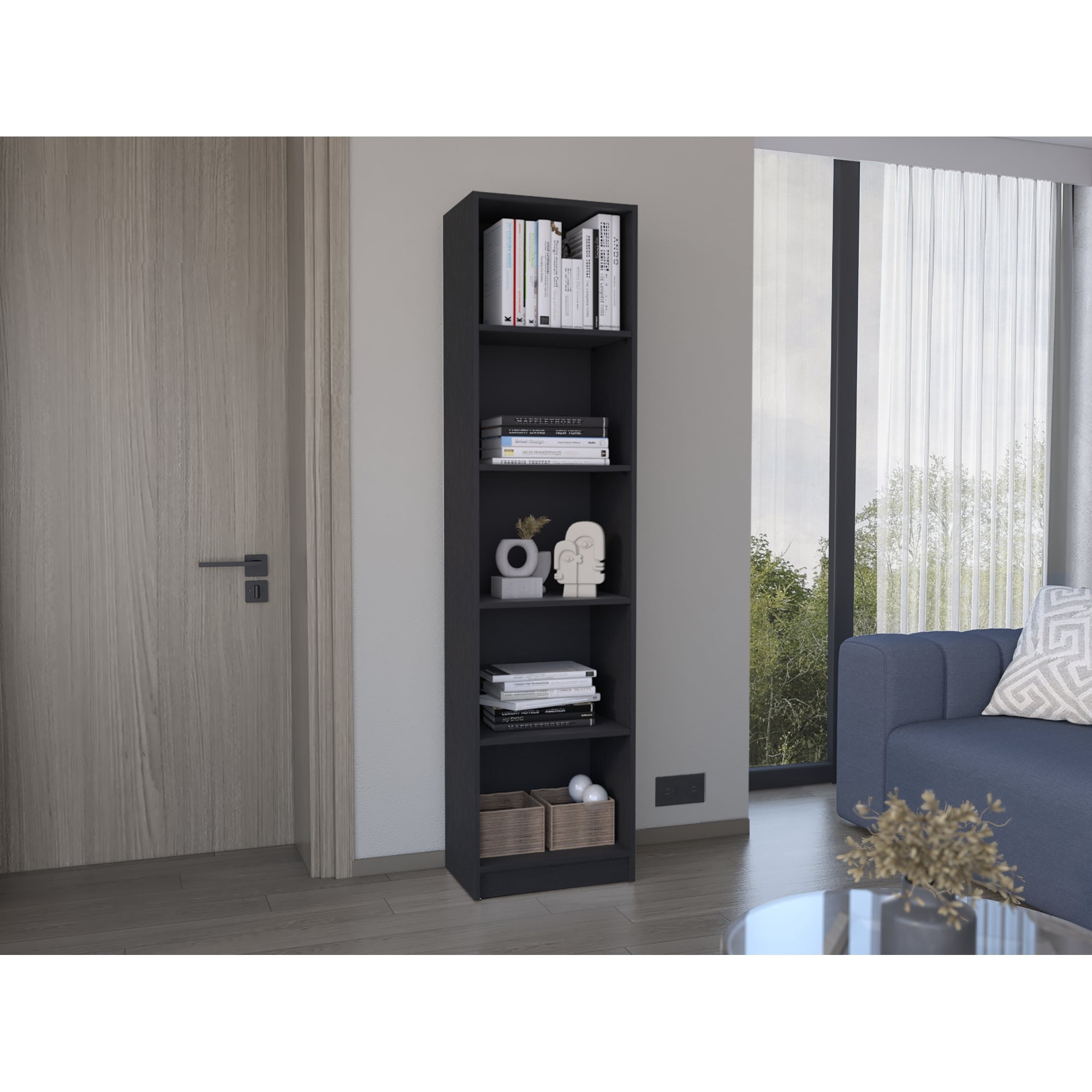 Tuhome - Estante Biblioteca Home-e 5 Niveles Wengue