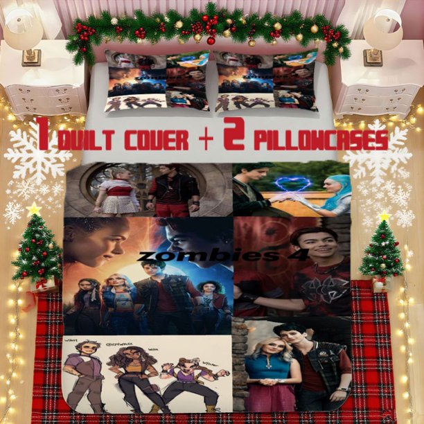 bedding Featuring a Zombies Photo Collection Made of Soft Polyester Fabric Decorative And Warm