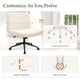 thumbnail image 5 of Silla Orange Factory con forma de cruz cruzada sin brazos, giratoria, tela beige, 5 of 7