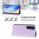 thumbnail image 3 of Funda Billetera con Soporte para Samsung Galaxy S23 FE Bloqueo RFID Plegable Morado claro, 3 of 6