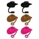 thumbnail image 5 of Lindos Gorros De Paja Cubre Accesorios De Taza Regalos De Fiesta Puntas De Paja De Silicona Cubierta 6 Piezas Mezcla, 5 of 5