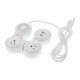 thumbnail image 4 of Regleta De Alimentación Flexible Con Protector Contra Sobretensiones Con 2 Puertos USB Blanco 3 Salidas, 4 of 5
