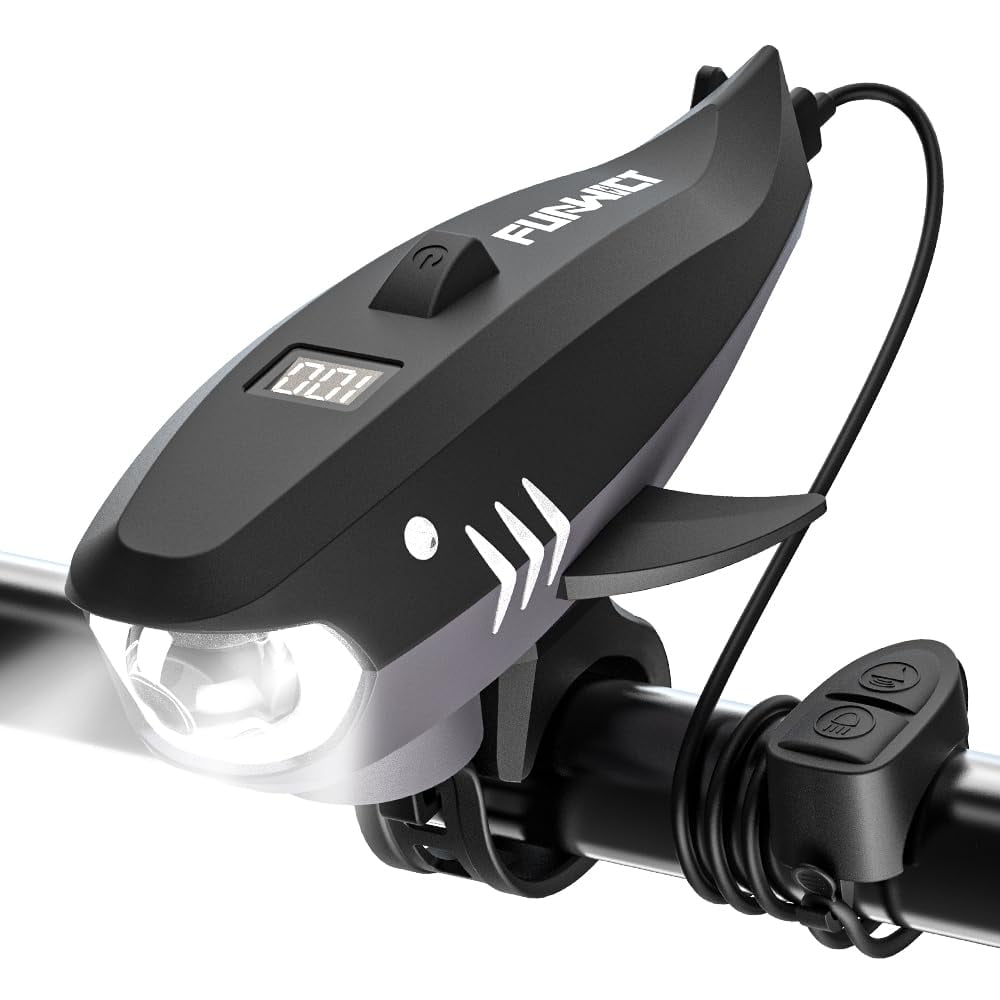 Bocina Para Bicicleta Funwict 2 En 1 Eléctrica De 400 Lúmenes Ipx5