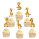thumbnail image 1 of Decoración para cupcakes PHOHUI HAVE A NICE TIME 18 uds jirafa, 1 of 6